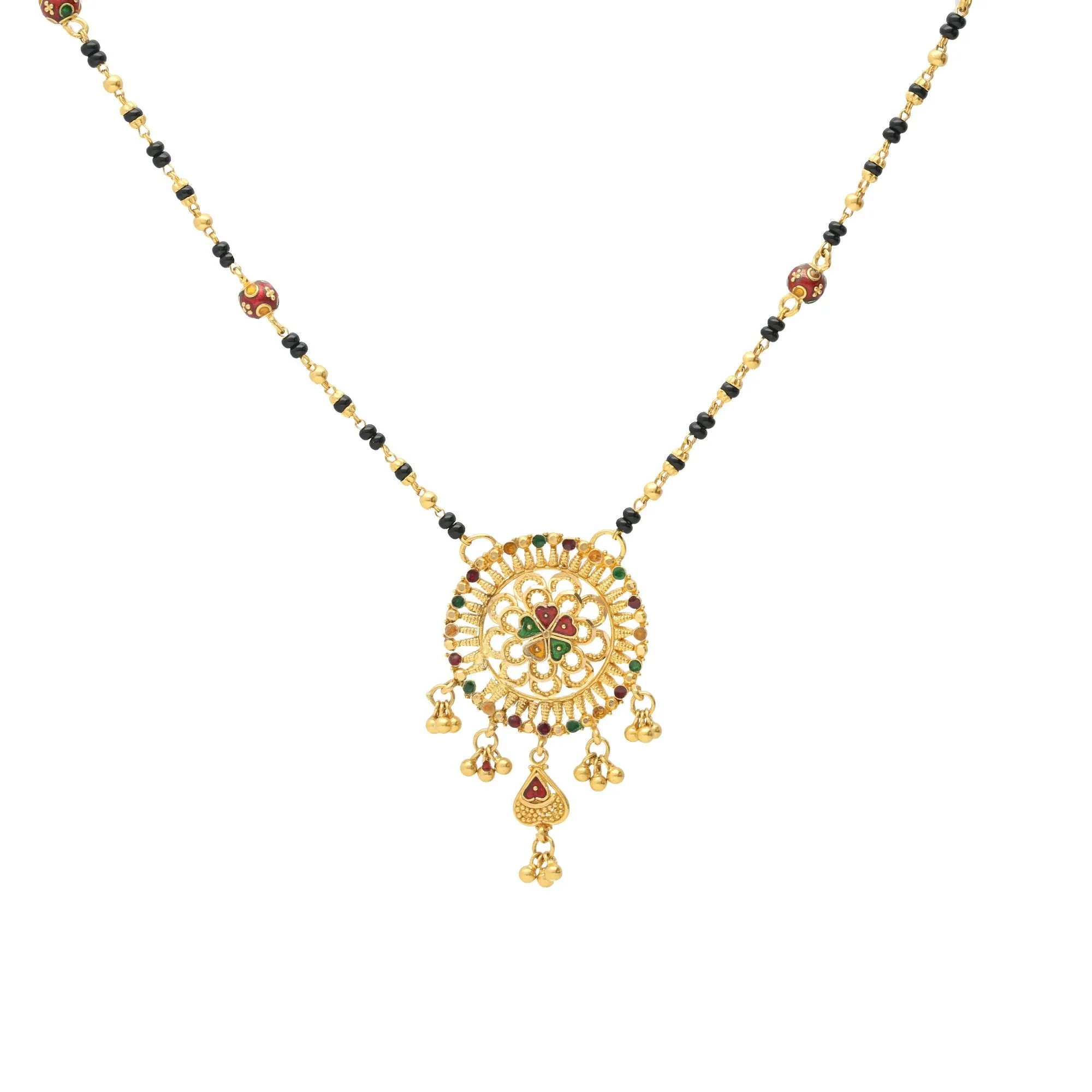 22K Gold Aditi Mangalsutra Chain Necklace