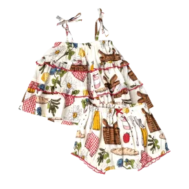 Baby Girls Garden 2-Piece Set - Parisian Picnic