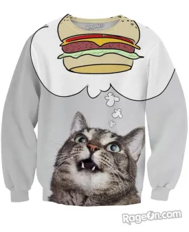 Burger Cat Sweatshirt