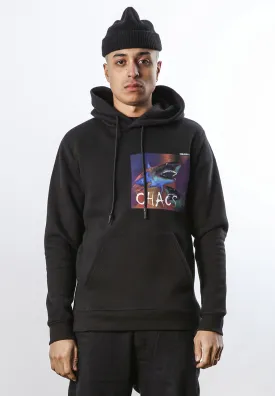 CHAOS SHARK HOODIE BLACK