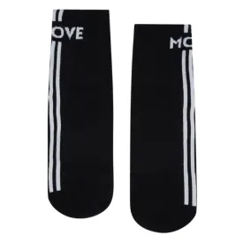 Crew Grip Socks - Move Monochrome Stripes (Barre / Pilates)