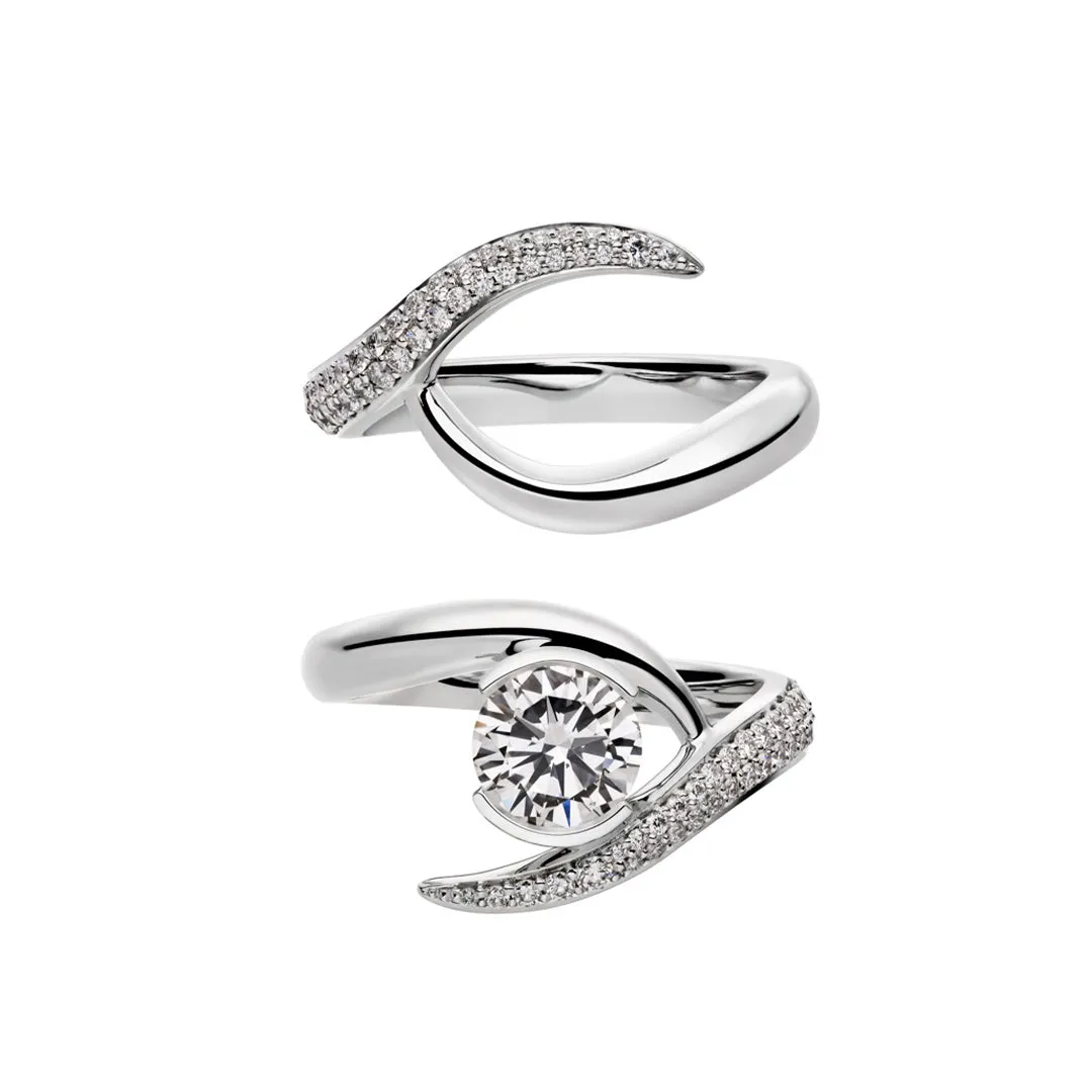 Entwined Rapture100 Engagement Ring - Platinum & 1.16ct Diamond