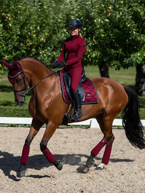 EQUESTRIAN STOCKHOLM DRESSAGE SADDLE PAD DARK BORDEAUX