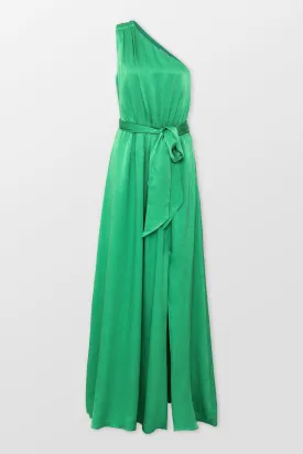 Ivy Tie-Detail Satin Maxi Dress