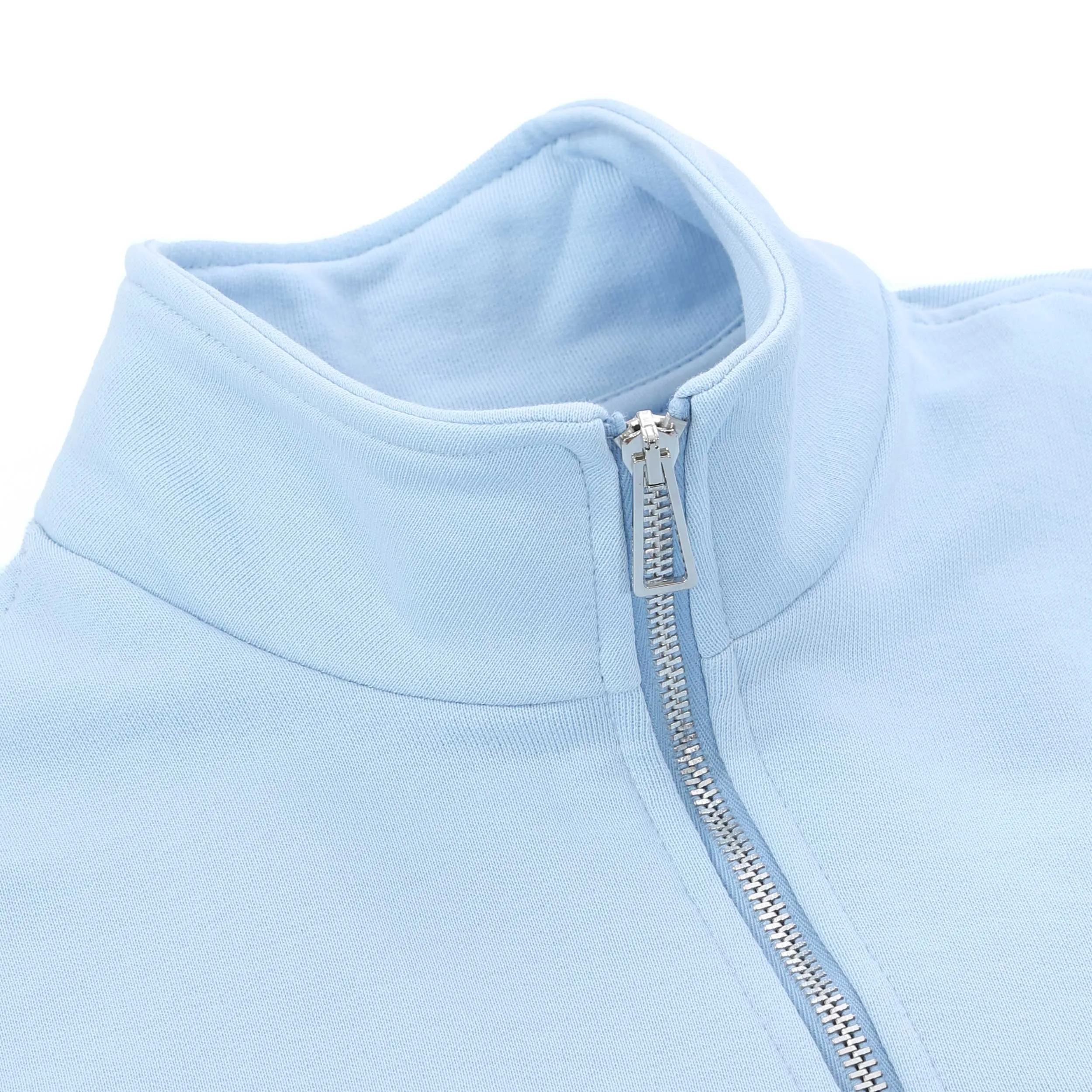 Paul Smith Half Zip Sweat Top in Sky Blue