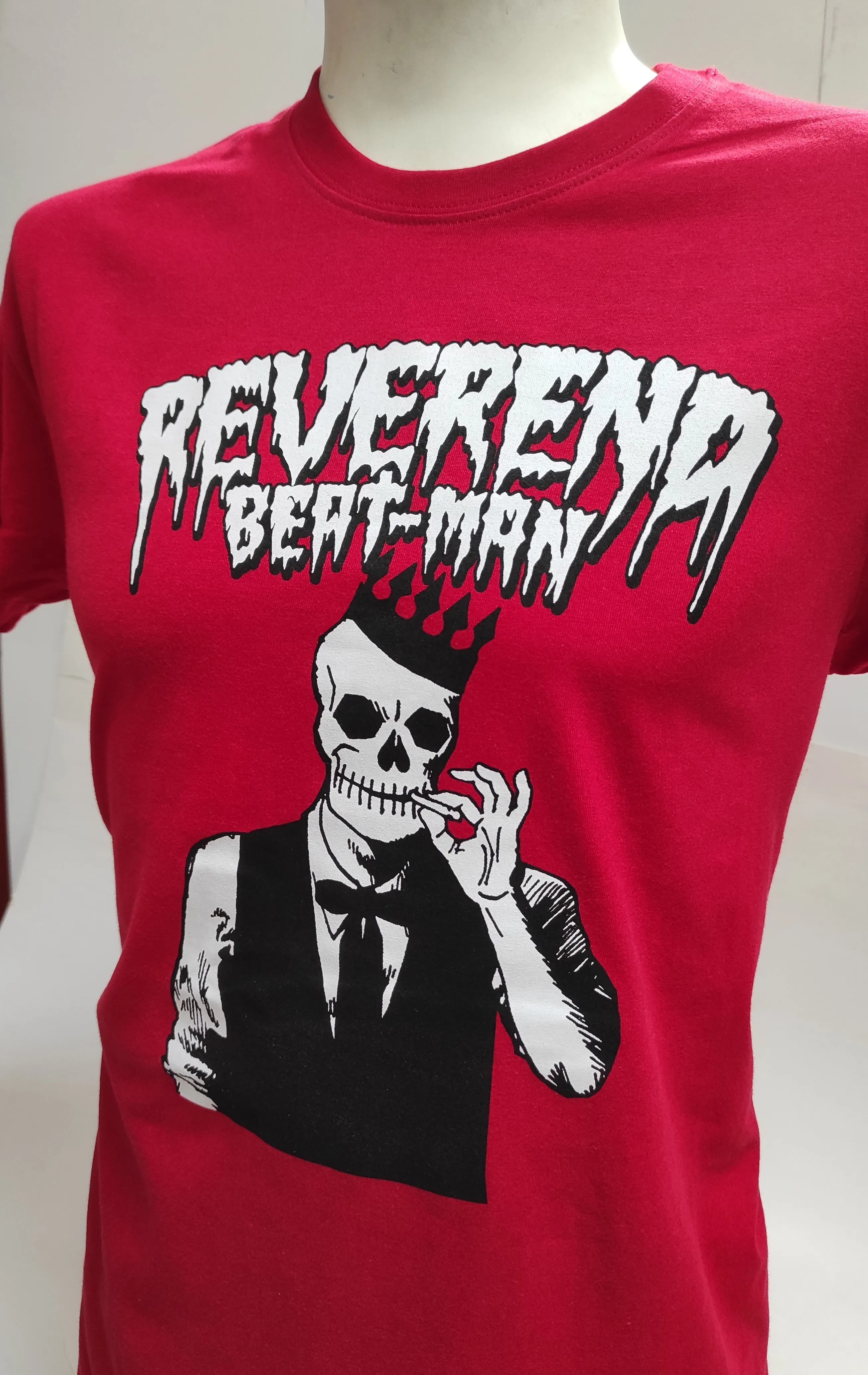 T-SHIRT -  Red - Reverend Beat-Man - Voodoo King Blood Font