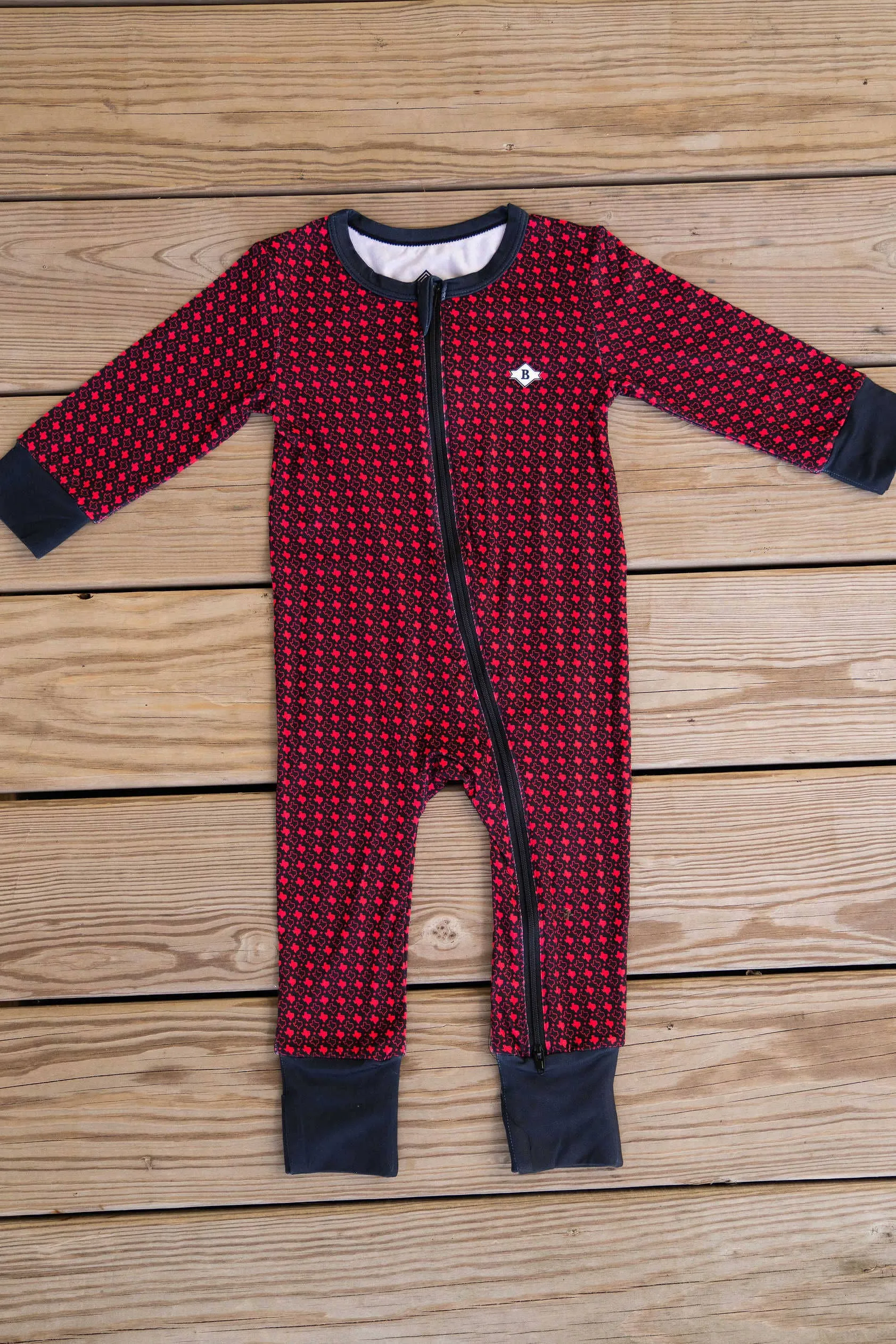 Texas Black - Baby Zip Up - Burlebo