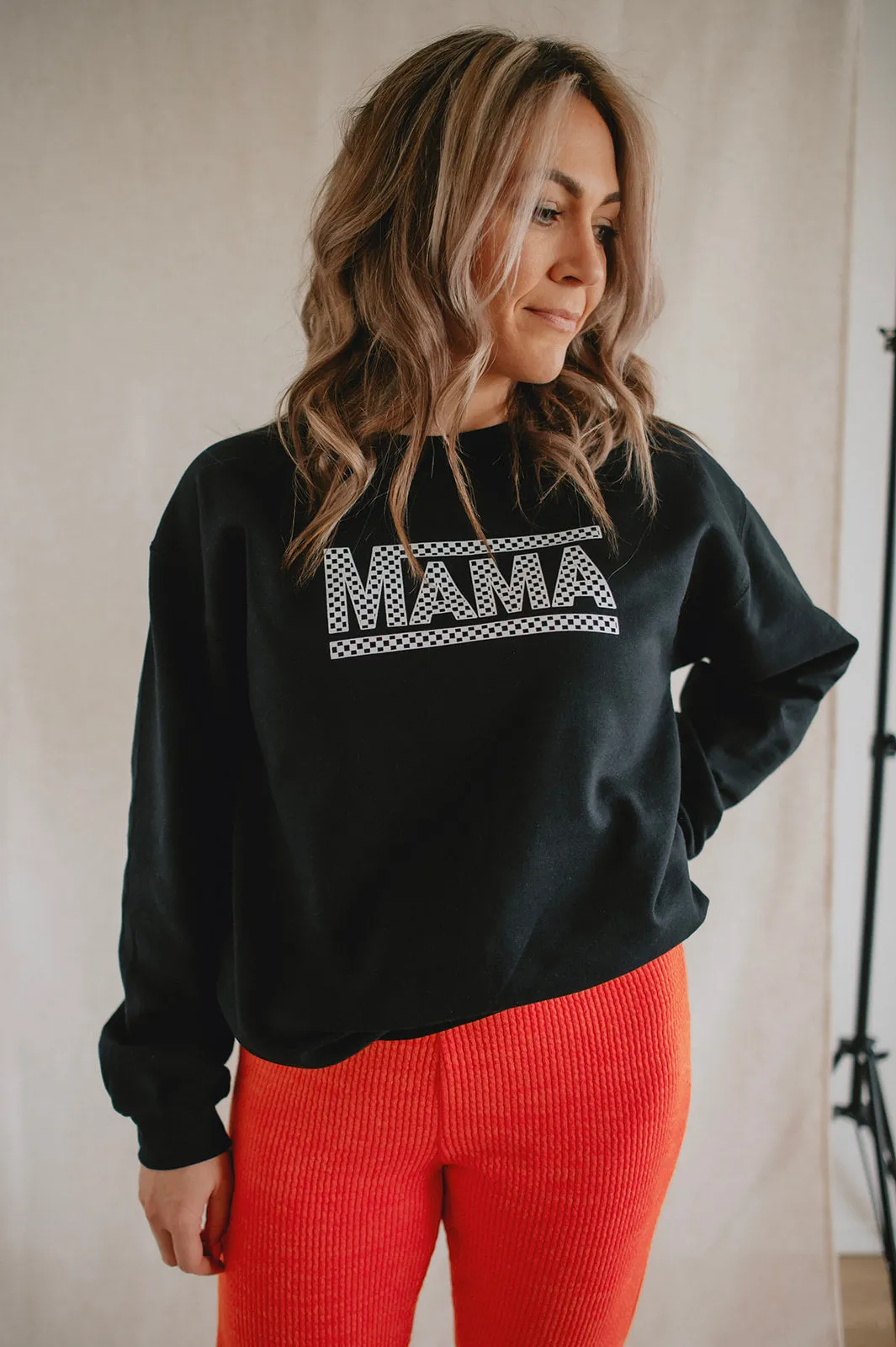 The Mama Checkerboard Sweatshirt