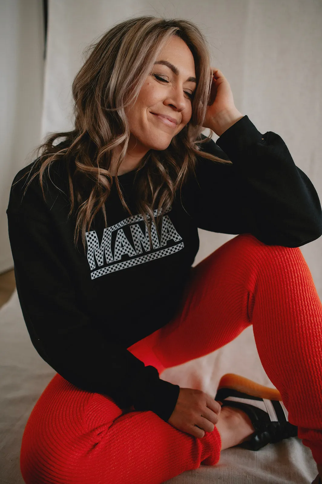 The Mama Checkerboard Sweatshirt