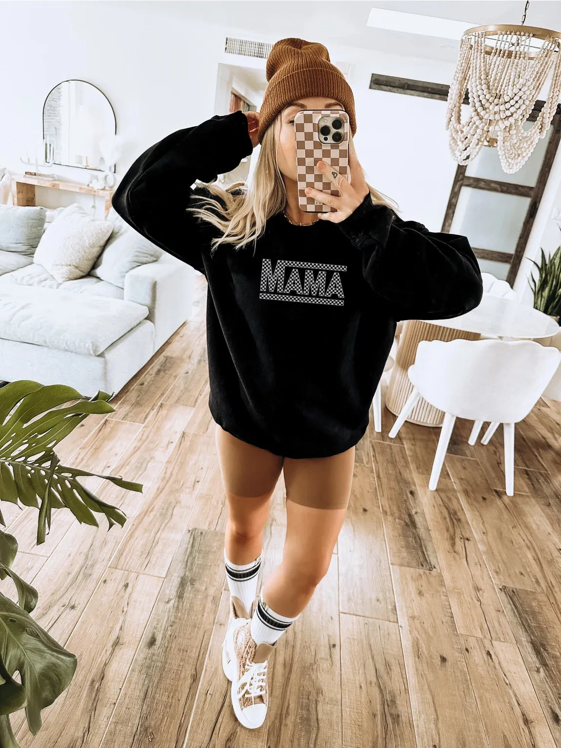 The Mama Checkerboard Sweatshirt