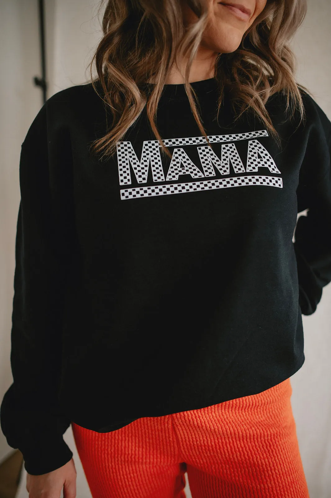 The Mama Checkerboard Sweatshirt