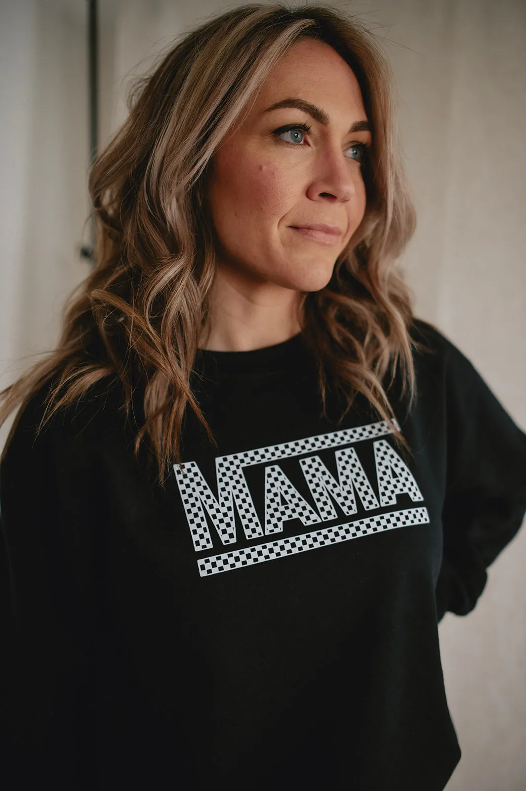 The Mama Checkerboard Sweatshirt